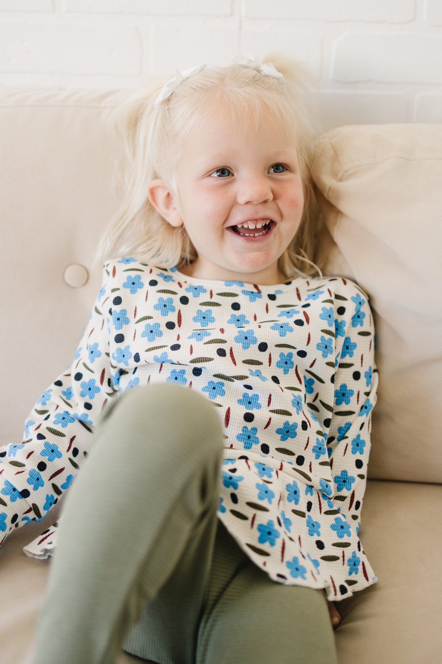 Baby & Toddler Organic Peplum Top - Wild Flower