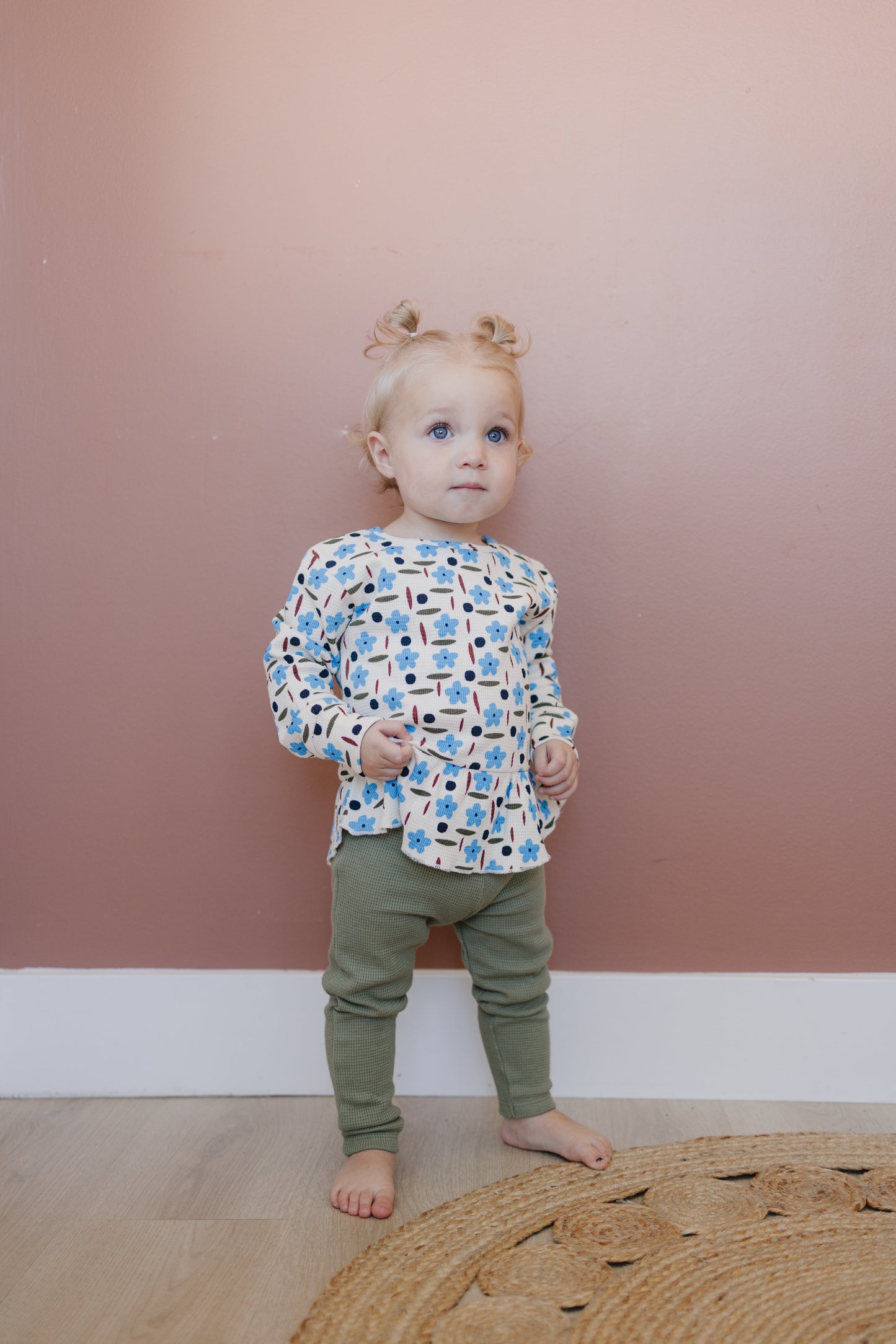 Baby & Toddler Organic Peplum Top - Wild Flower