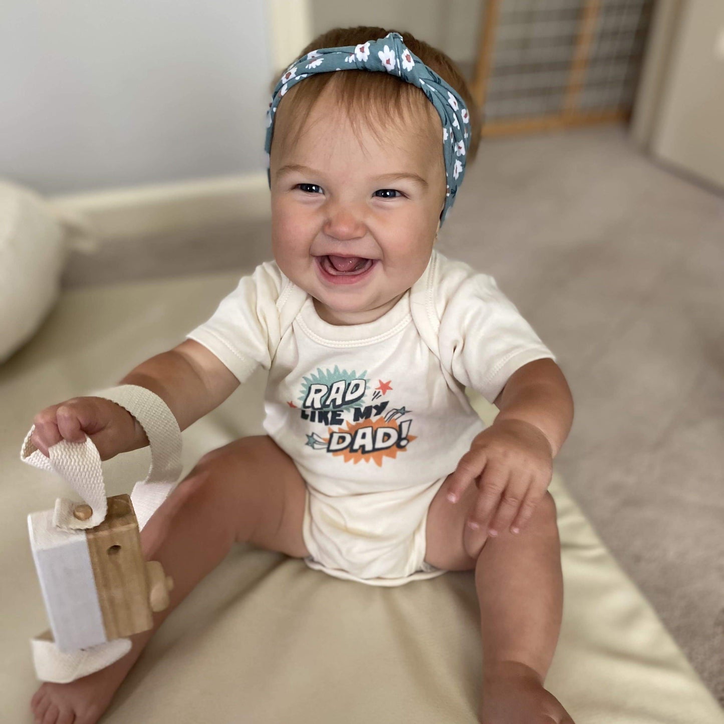 Organic Baby Graphic Bodysuit - Rad Like Dad