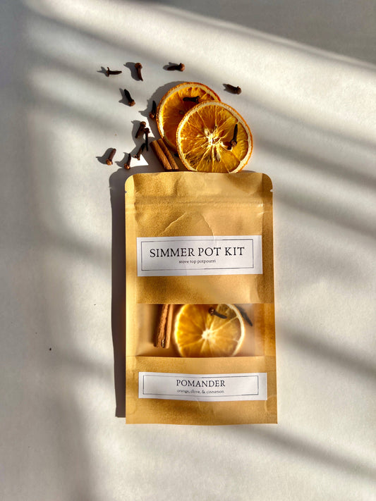 Pomander Simmer Pot Kit - Holiday Stovetop Potpourri