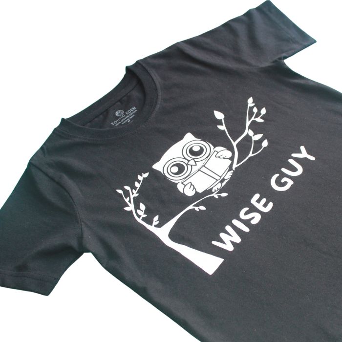 Organic Toddler Graphic T-Shirt - Wise Guy