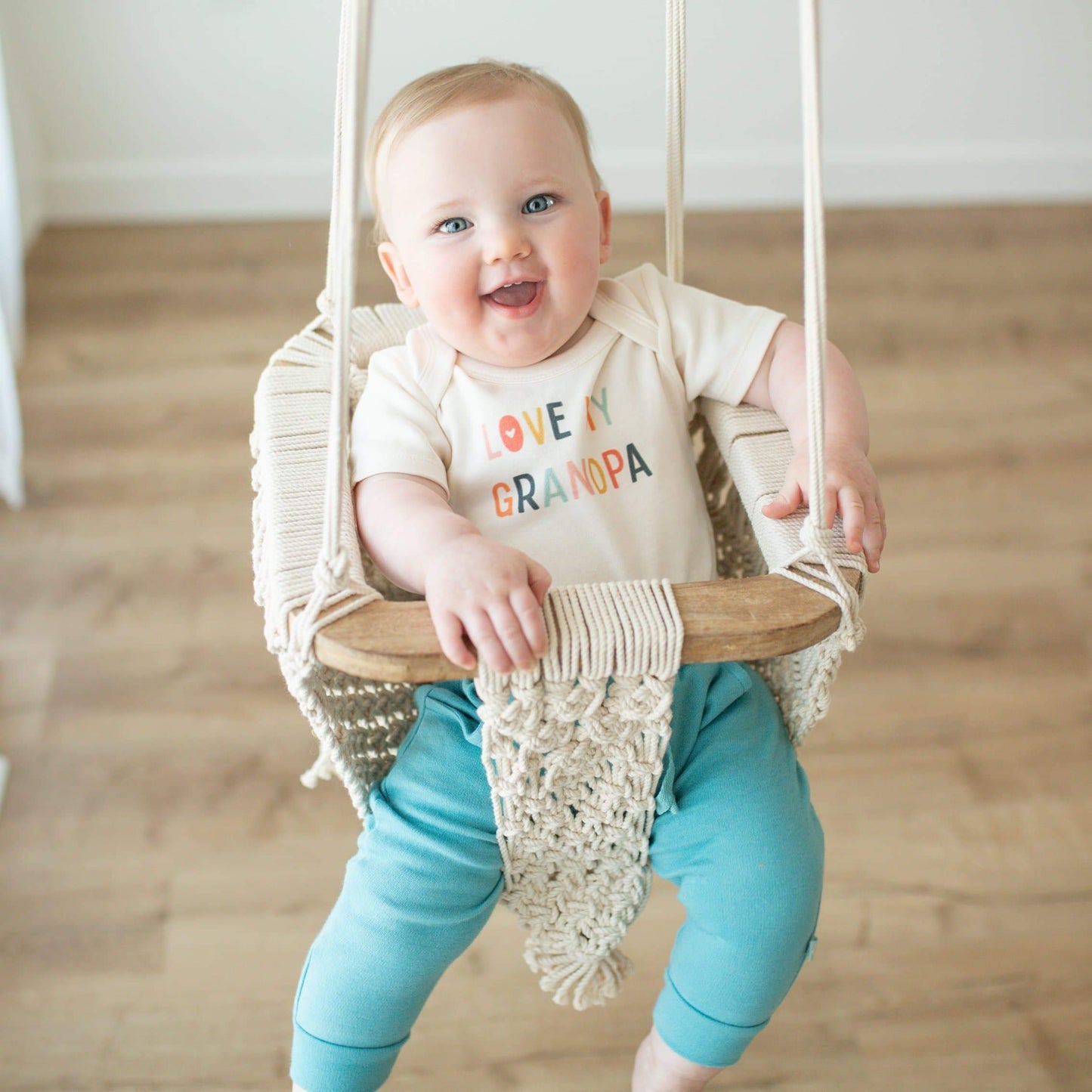 Organic Baby Graphic Bodysuit - Love My Grandpa