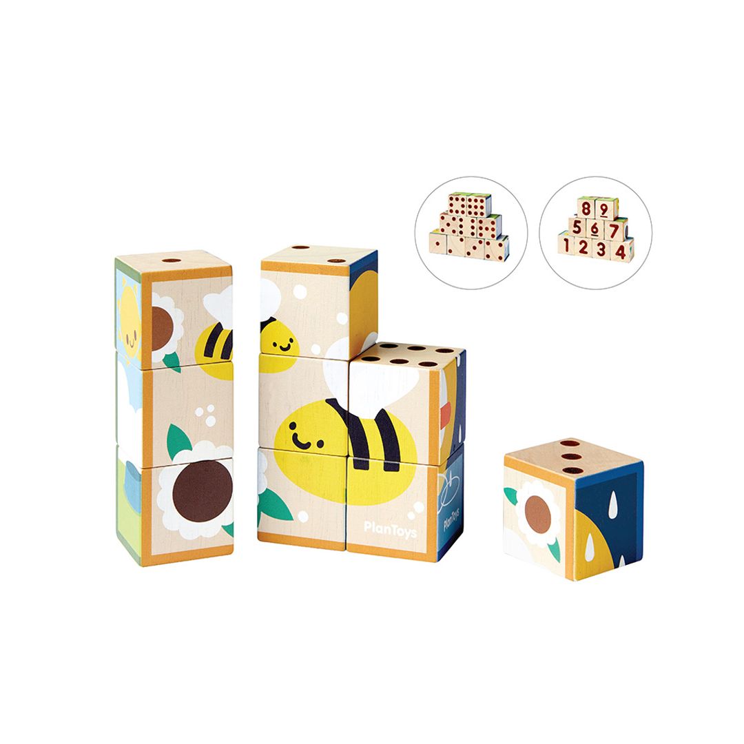 Wooden Animal Puzzle Cubes