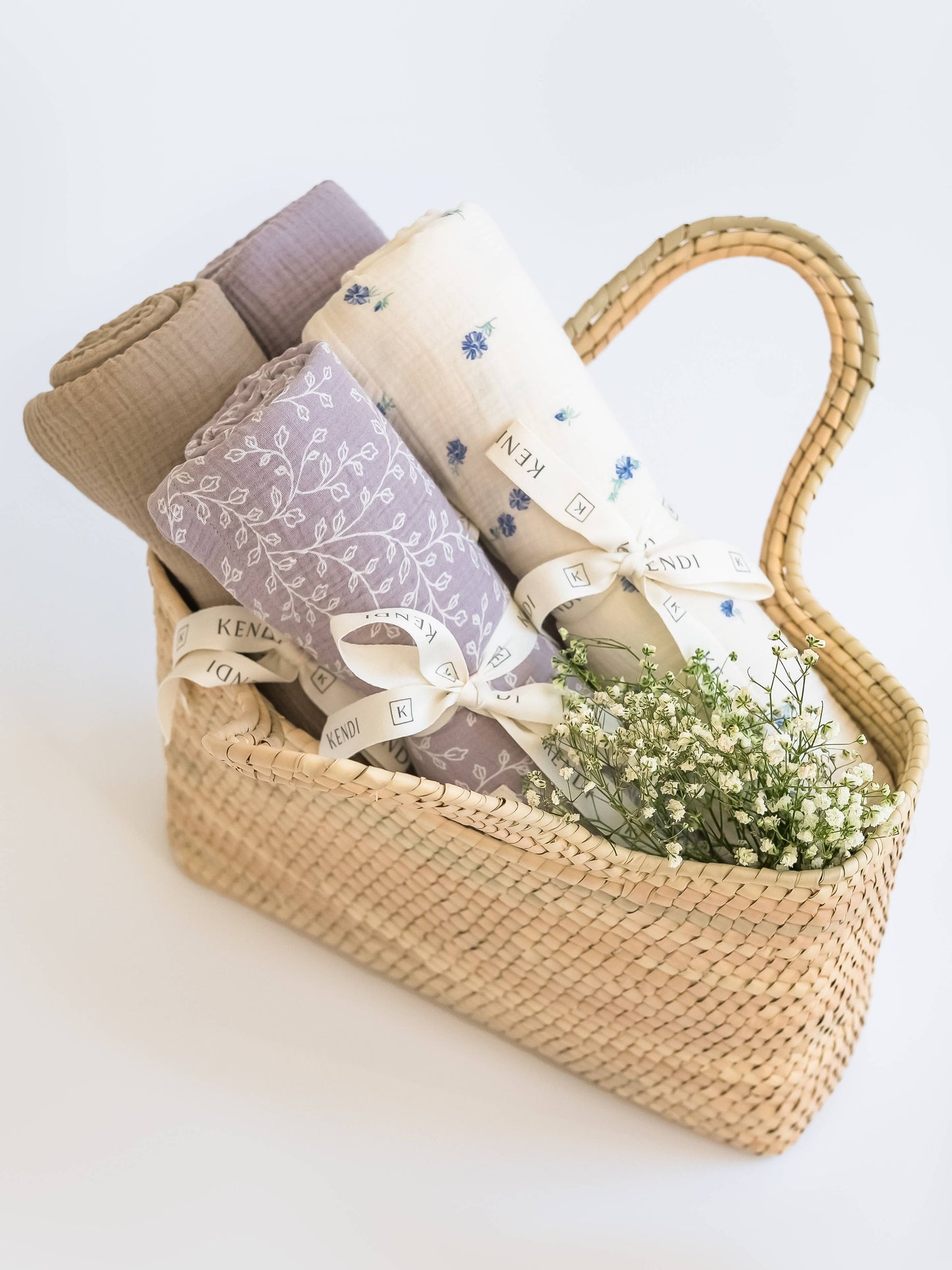 Organic Baby Muslin Swaddle Blanket - Beige