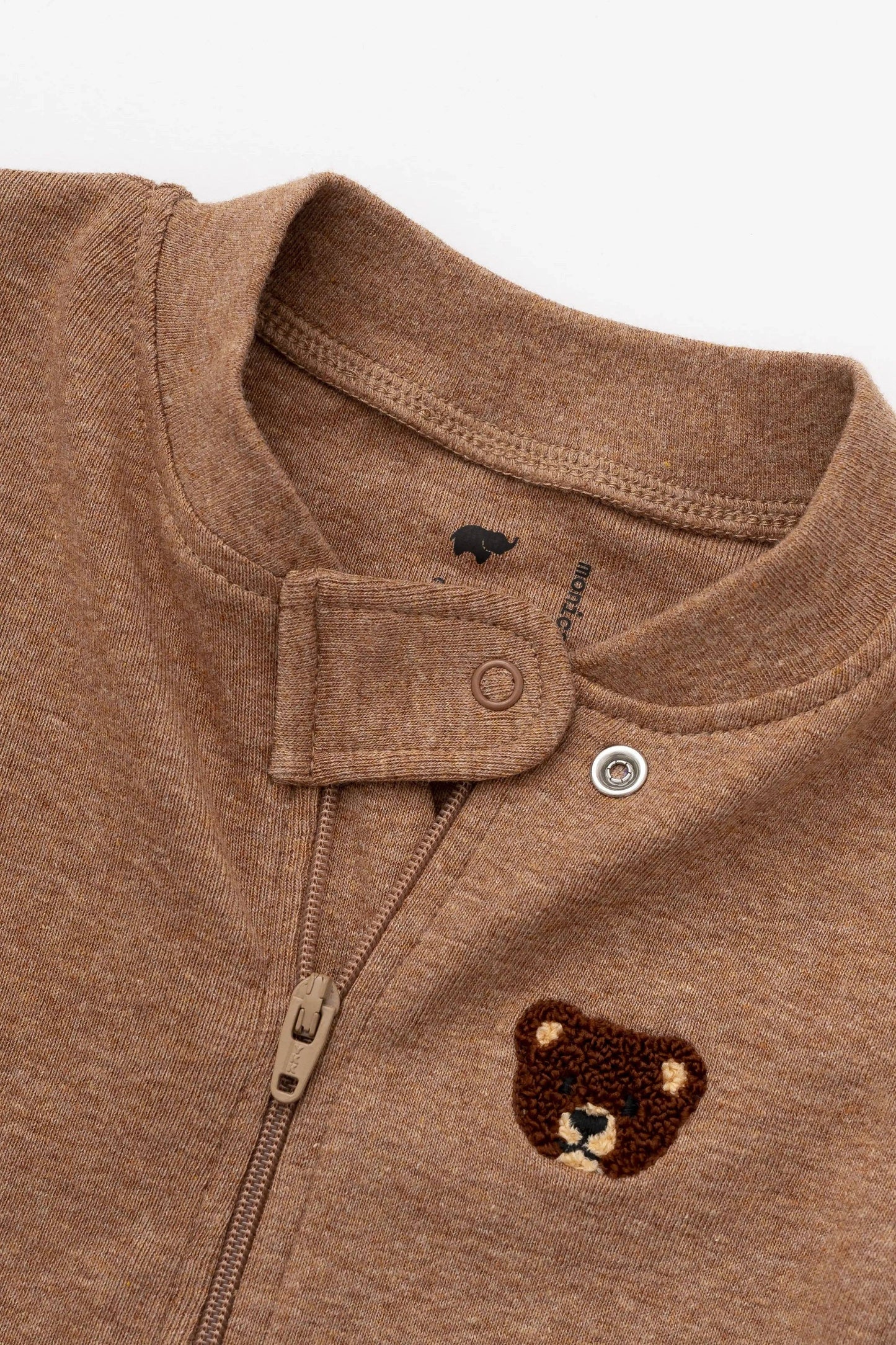 Organic Footless Baby Romper - Teddy Bears