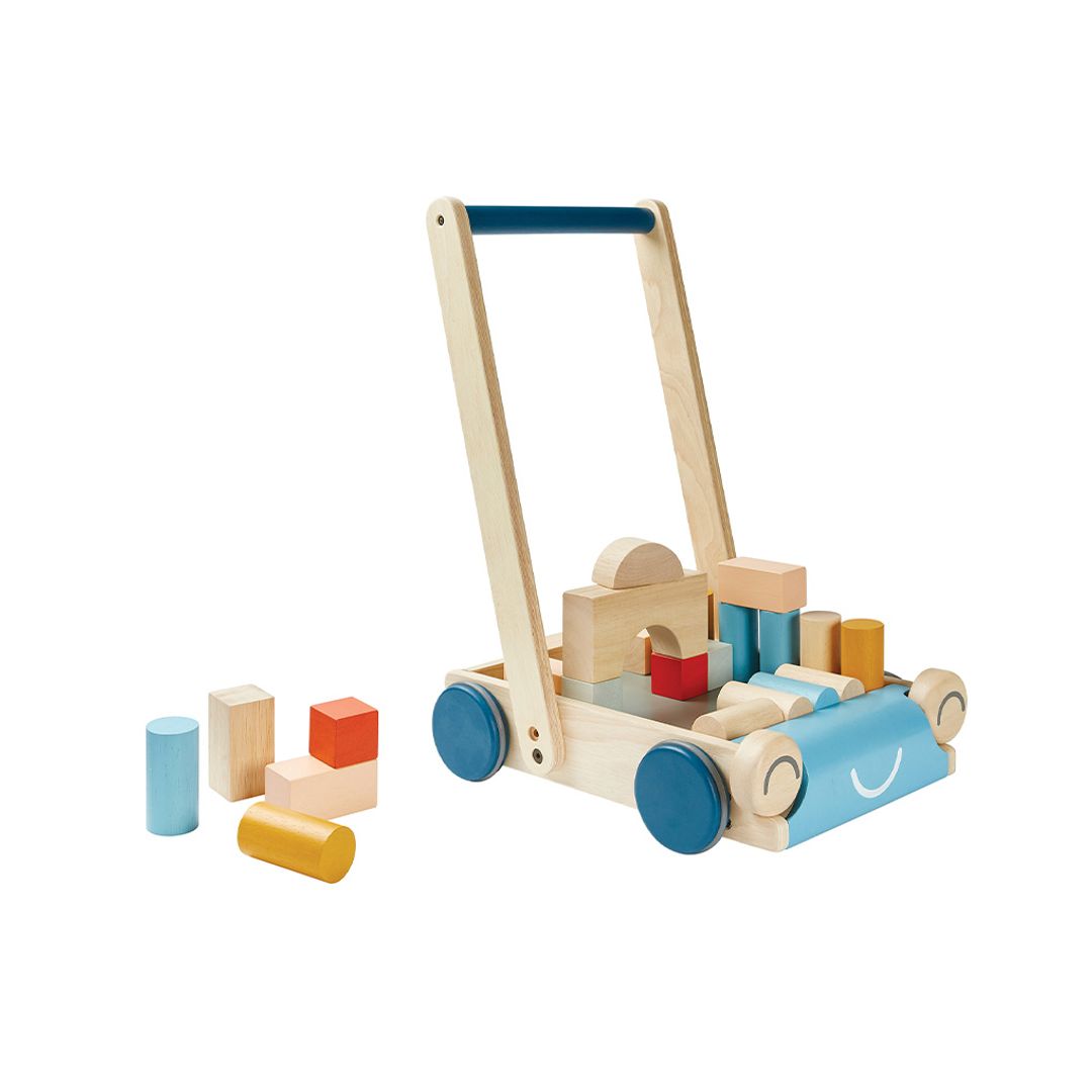 Wooden Baby Walker Push Toy - Orchard