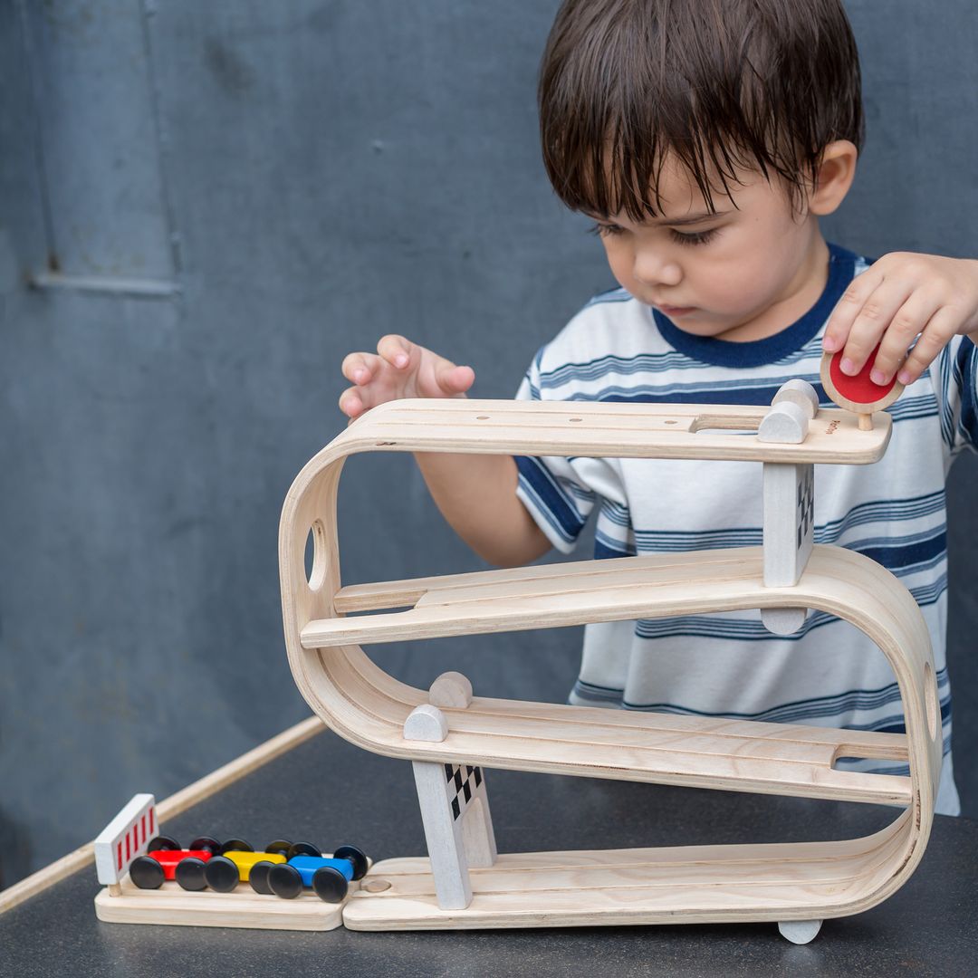 Wooden Toy Ramp Racer
