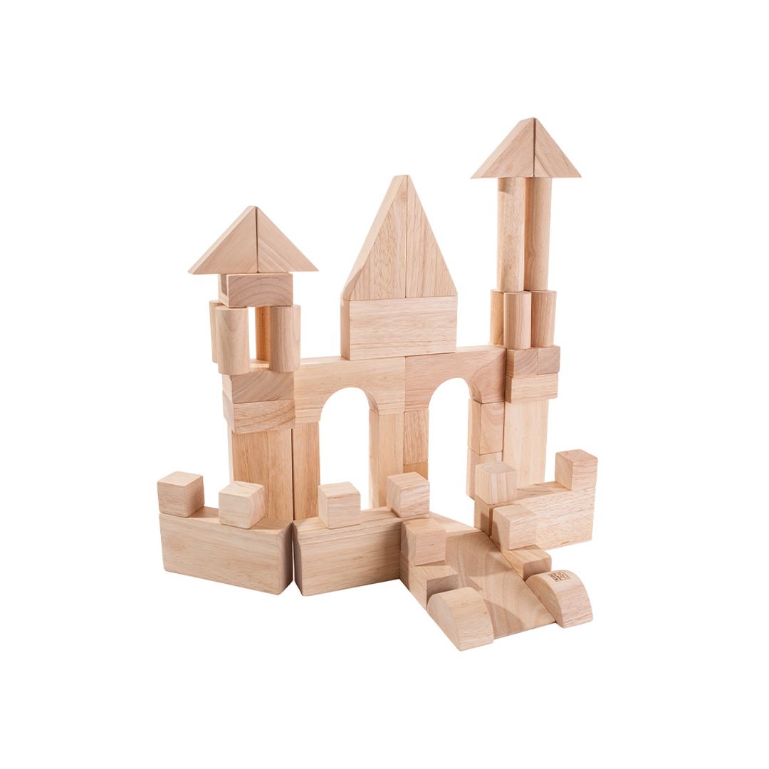 50 Unit Blocks - Wooden Toy Set