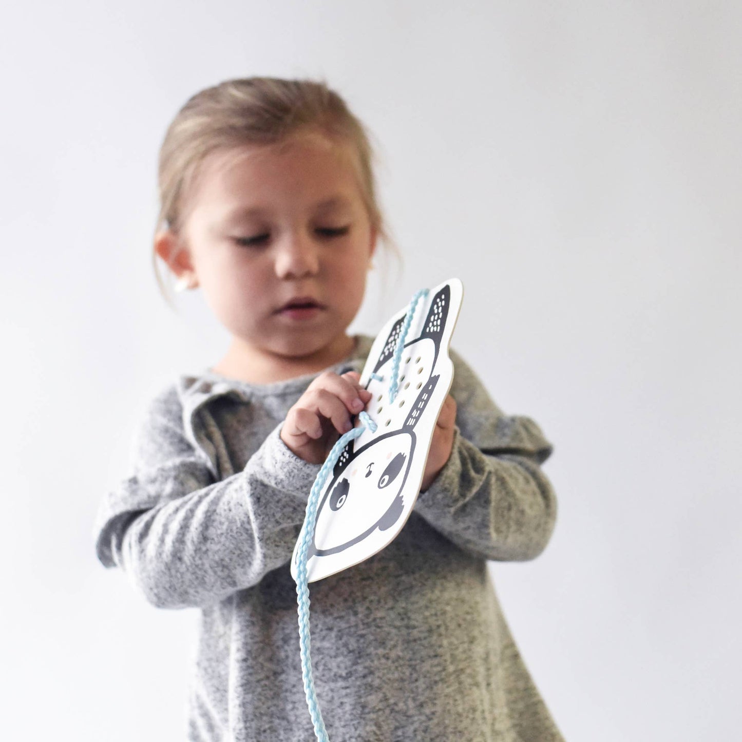 Toddler Lacing Cards Activity Set - Baby Animals