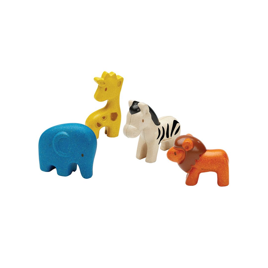 Wooden Toy Wild Animals Set