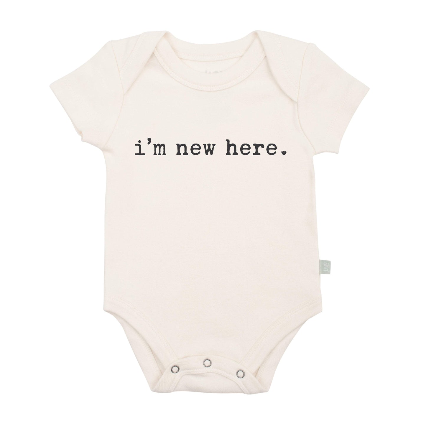 Organic Baby Graphic Bodysuit - I'm New Here