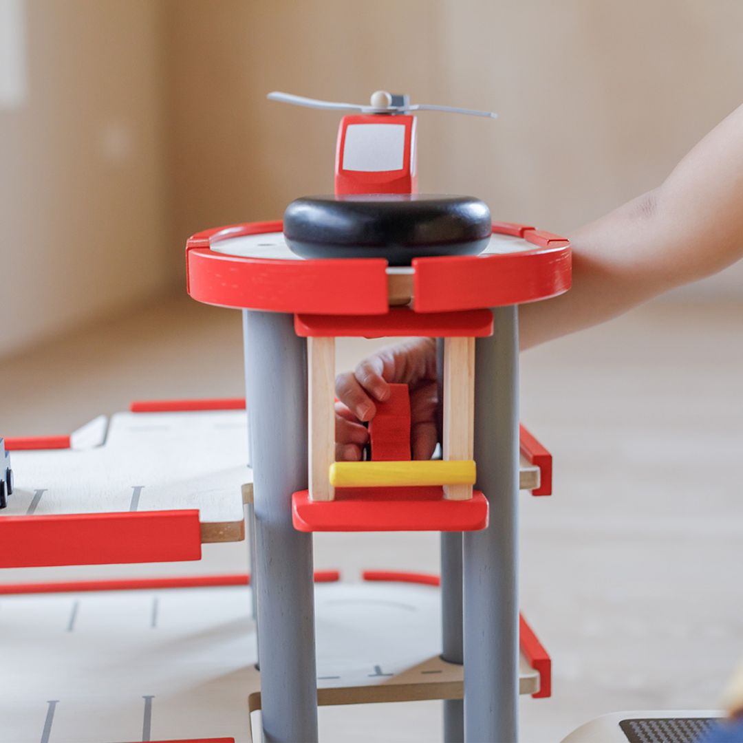 Wooden Toy Parking Garage