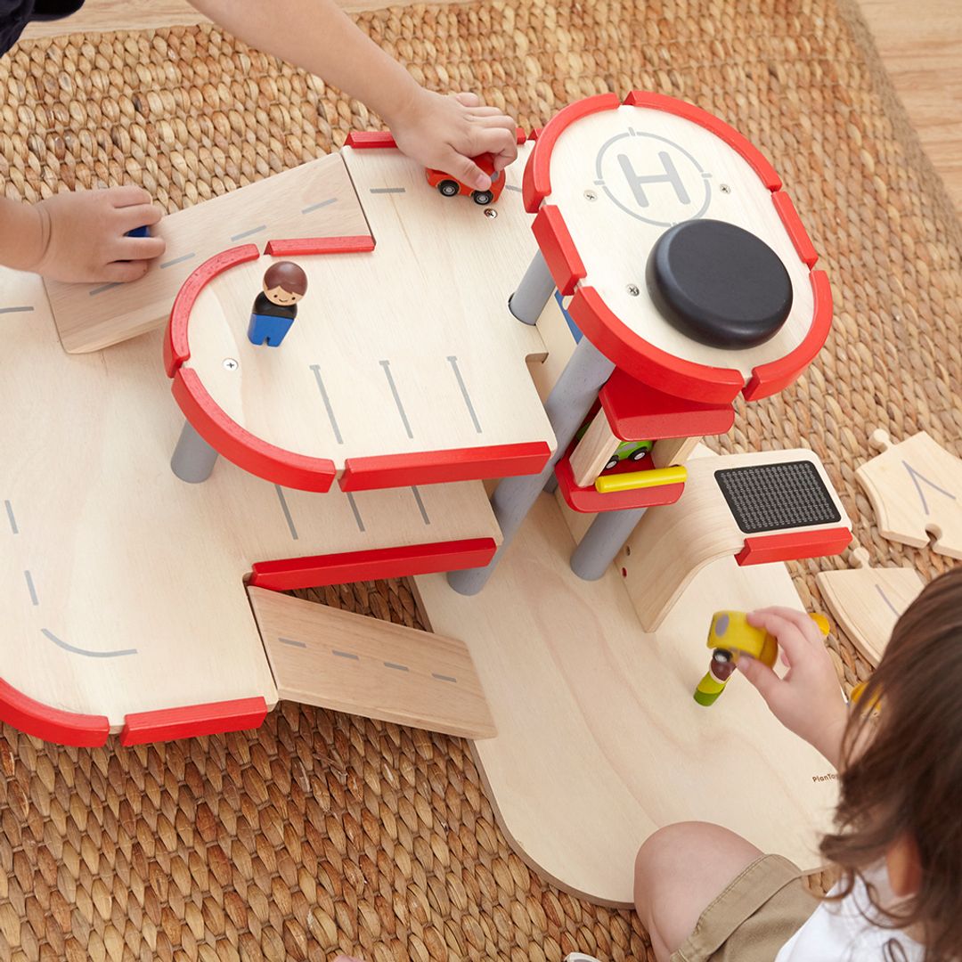 Wooden Toy Parking Garage