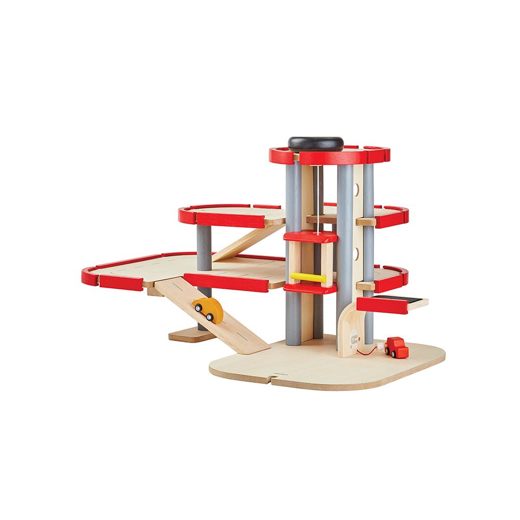 Wooden Toy Parking Garage