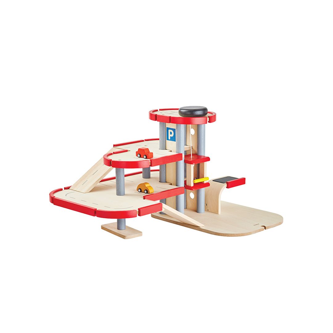 Wooden Toy Parking Garage