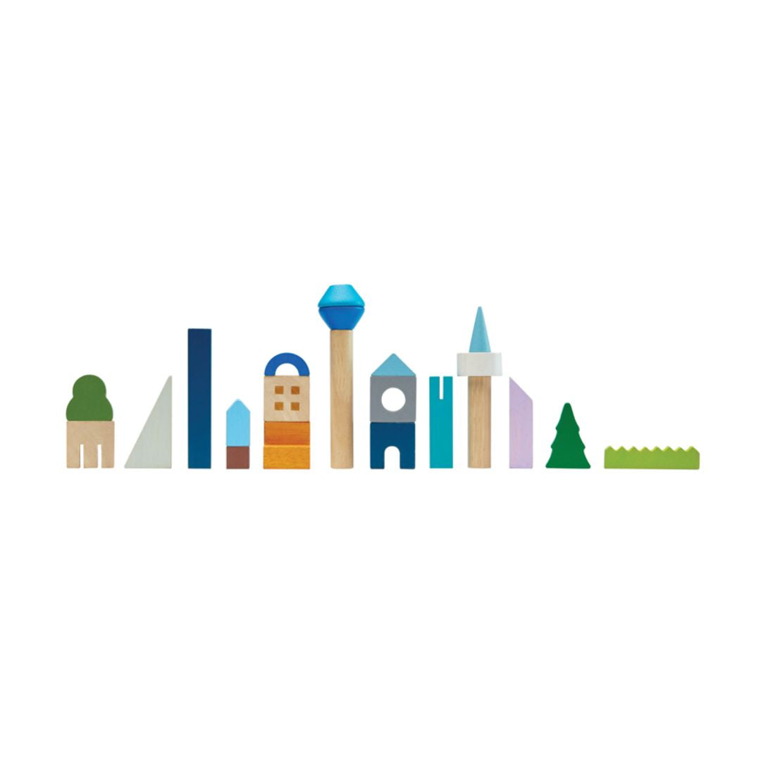 Urban City Wooden Toy Blocks