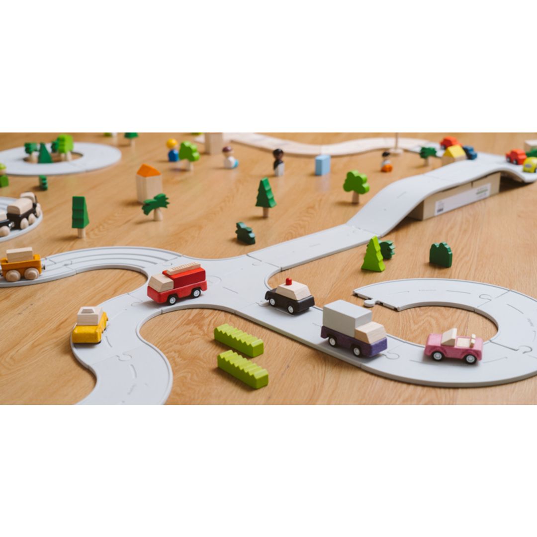 Wooden Toy Vehicle Set