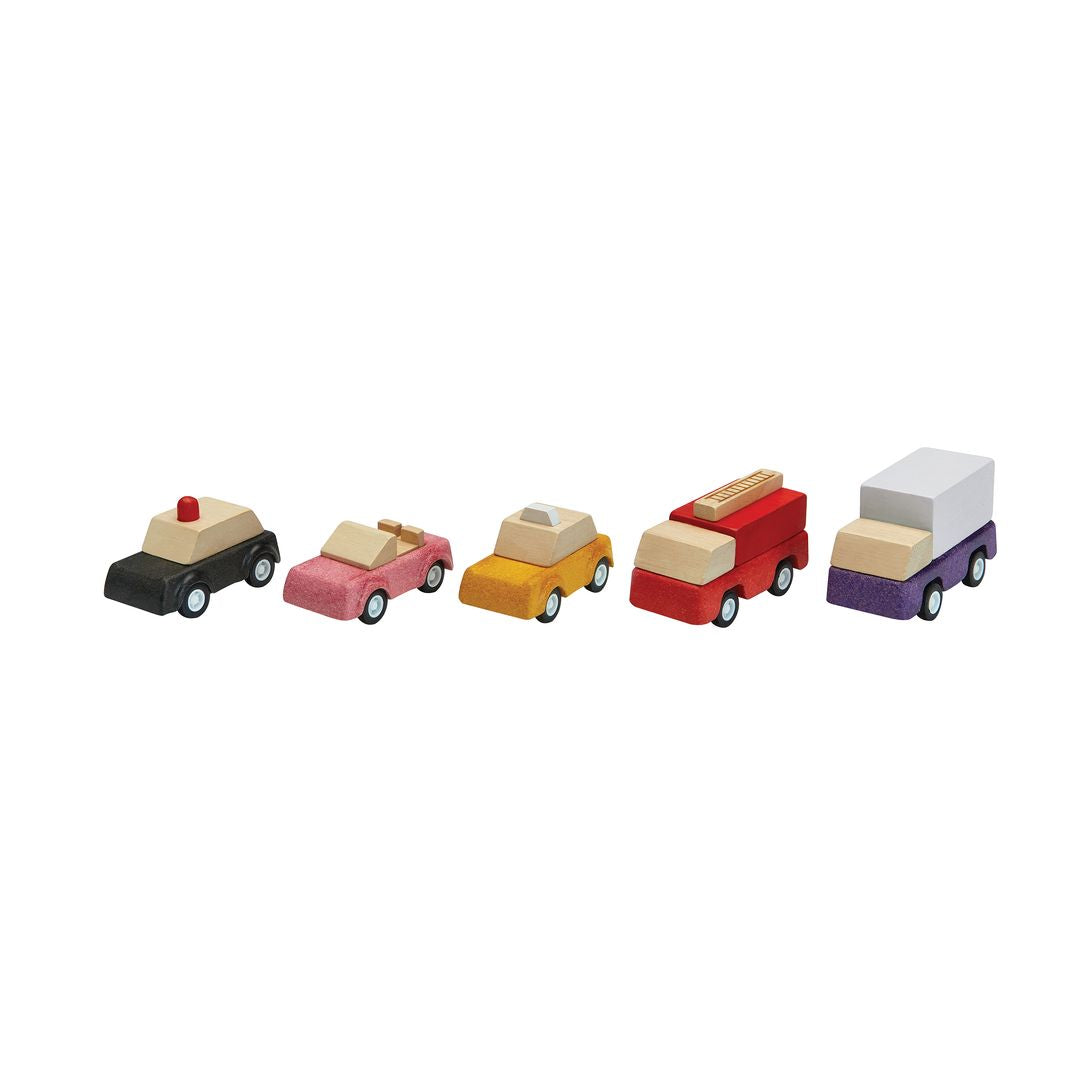 Wooden Toy Vehicle Set