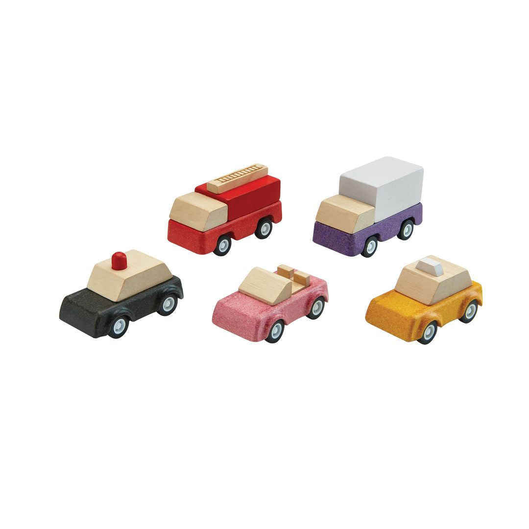 Wooden Toy Vehicle Set