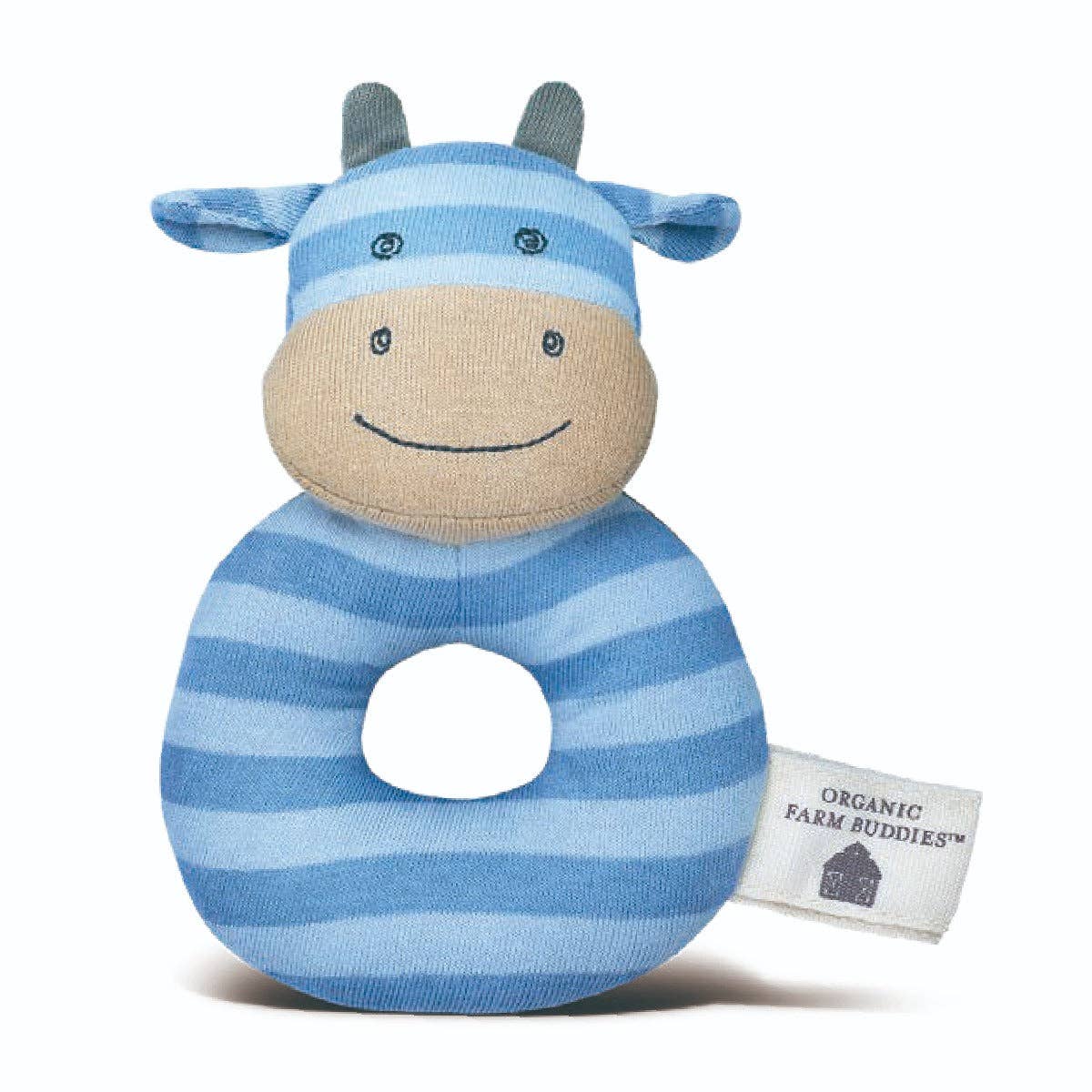 Mr. Moo - Organic Teething Rattle