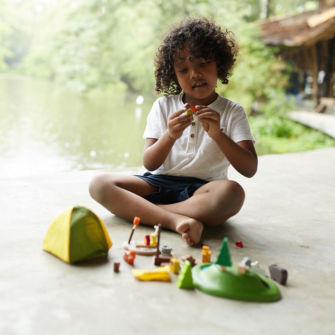 Wooden Toy Camping Set