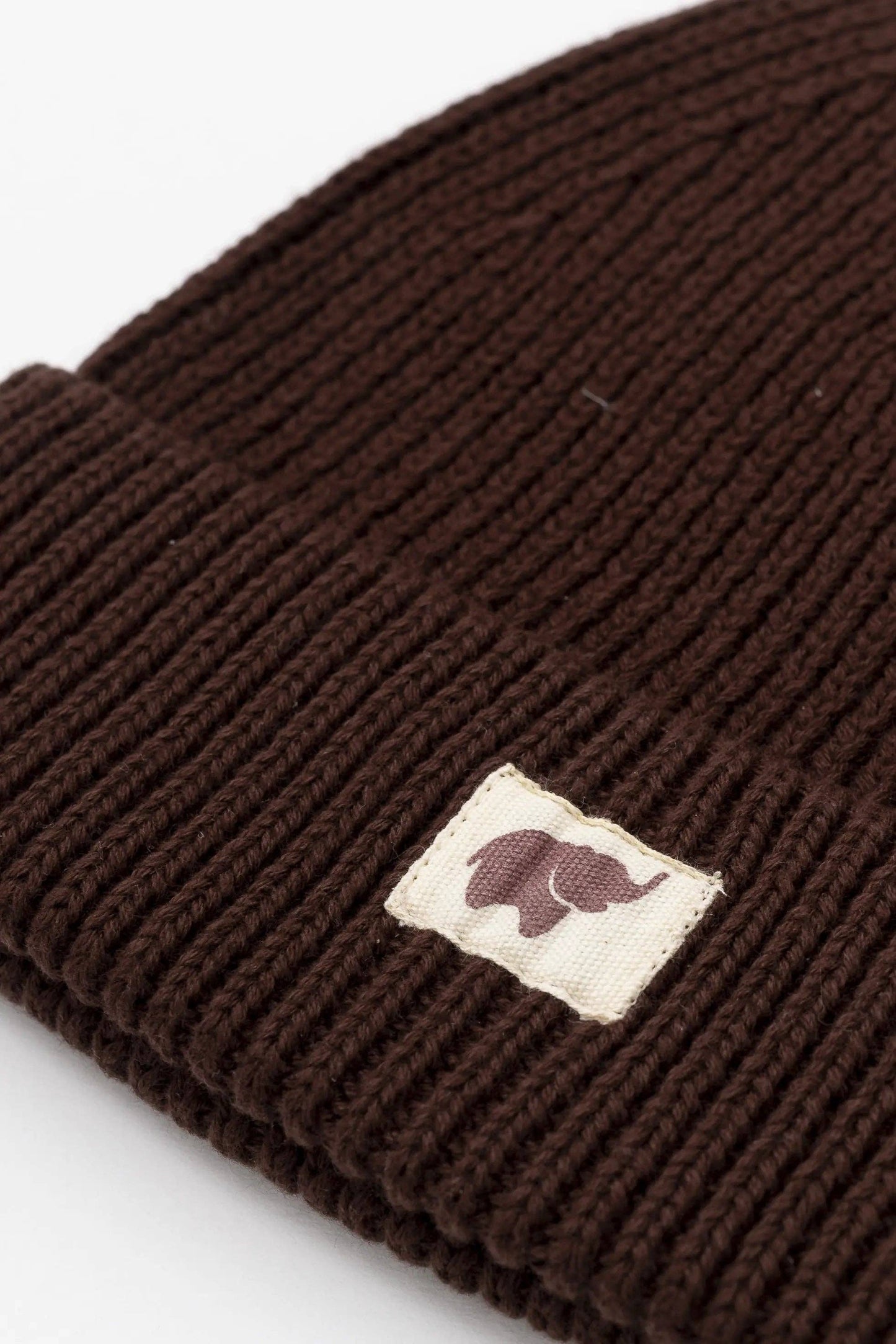 Organic Kids Chunky Knit Cap - Chocolate Brown