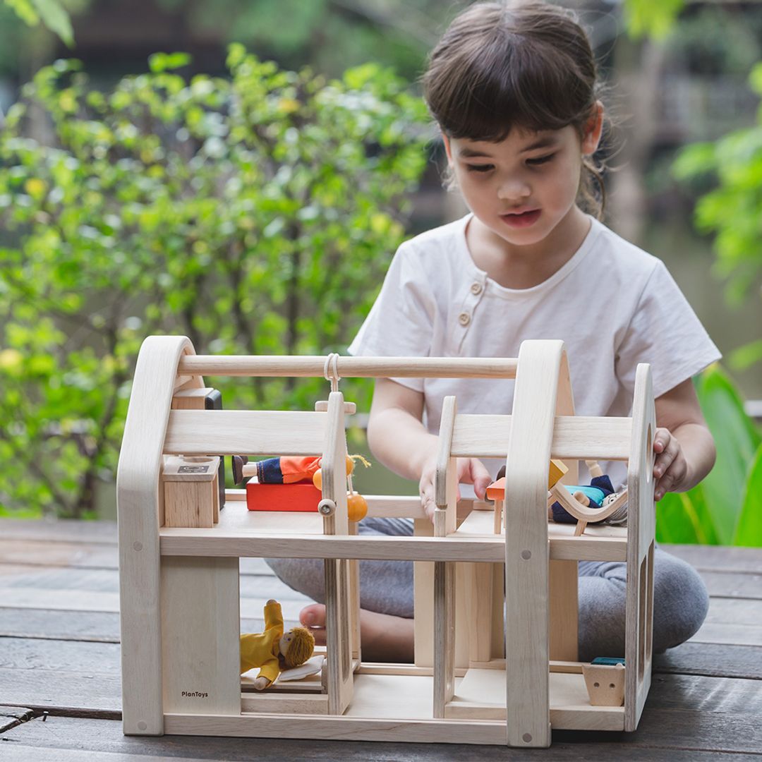 Slide N Go Wooden Dollhouse