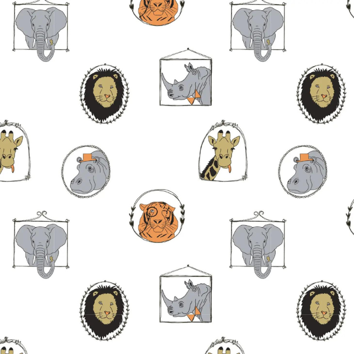 Organic Baby Bubble Romper - Animal Print