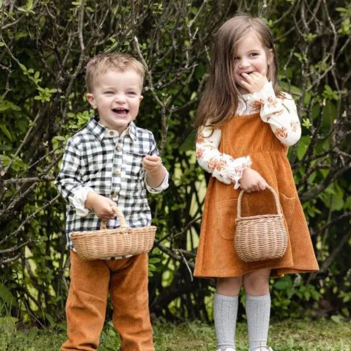 Organic Toddler Pocket Dress - Ginger Floral