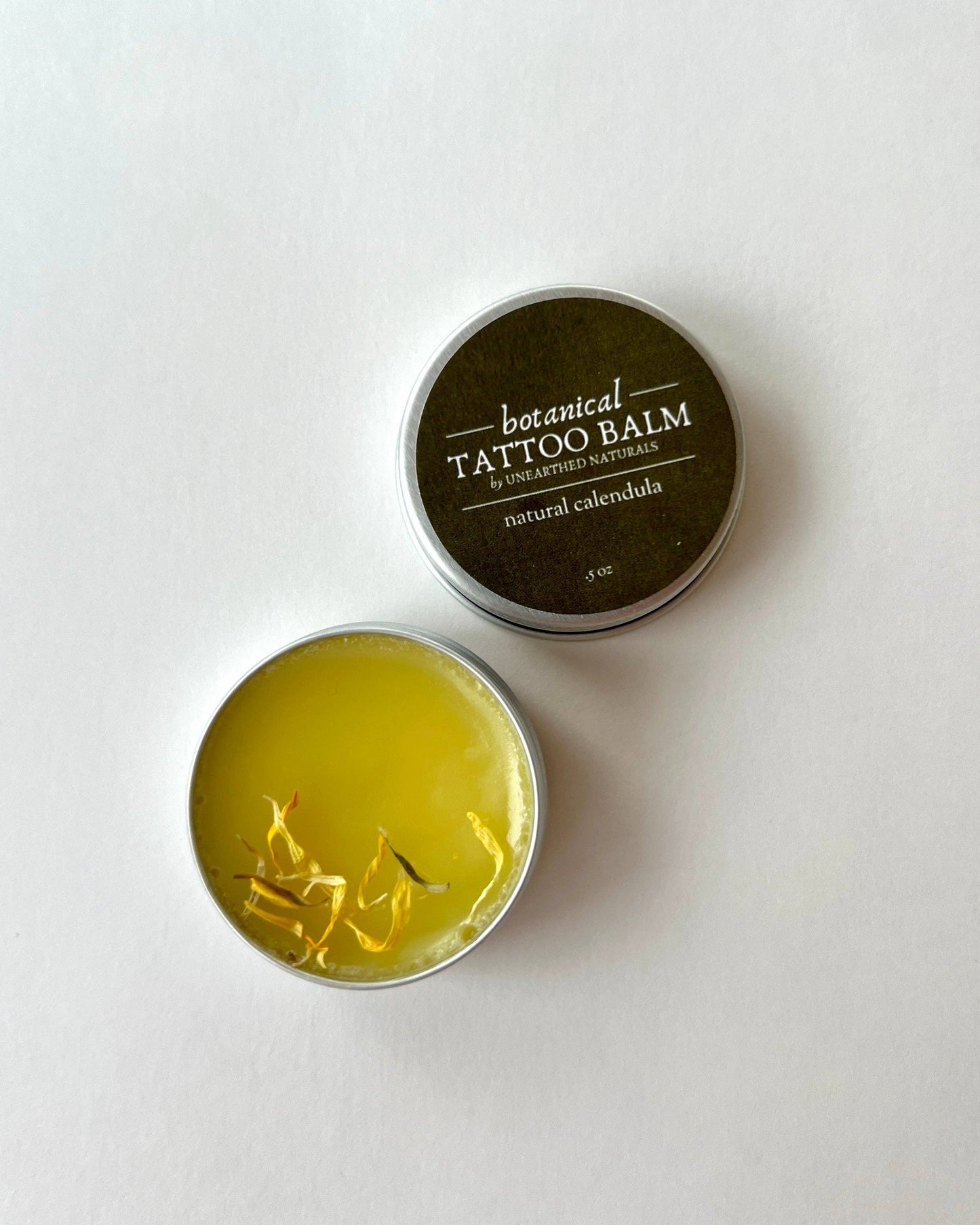 Botanical Tattoo Balm - Calendula Salve: Natural Calendula