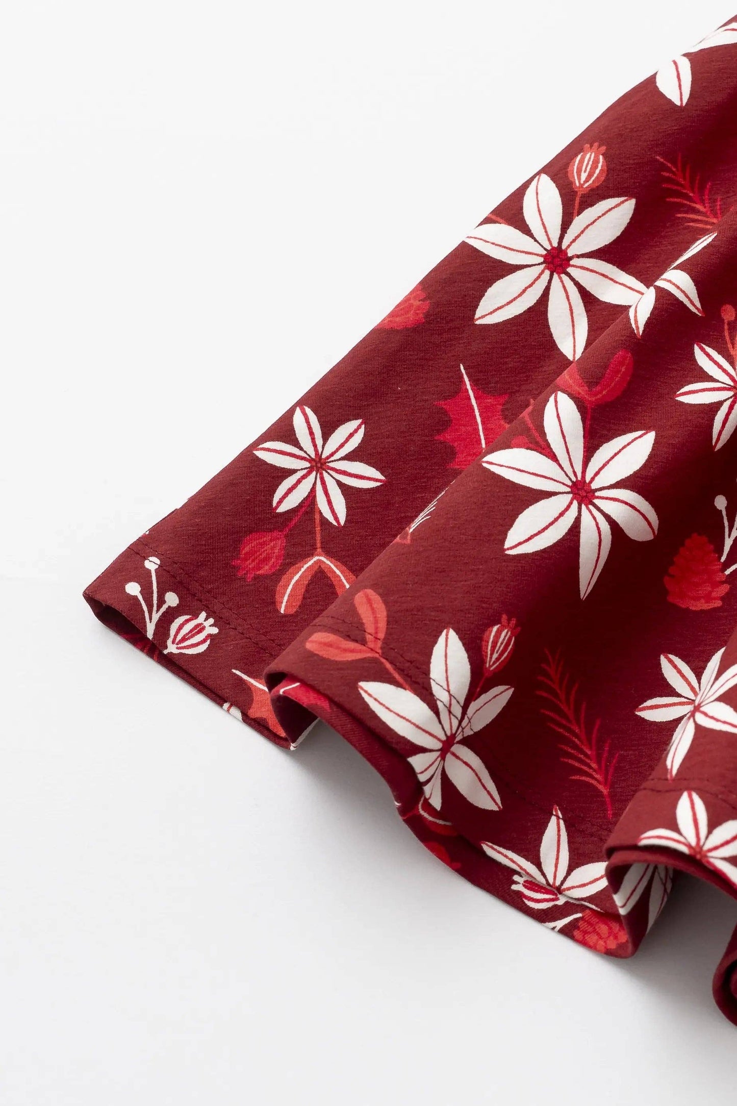 Organic Girls Holiday Dress - Winter Florals