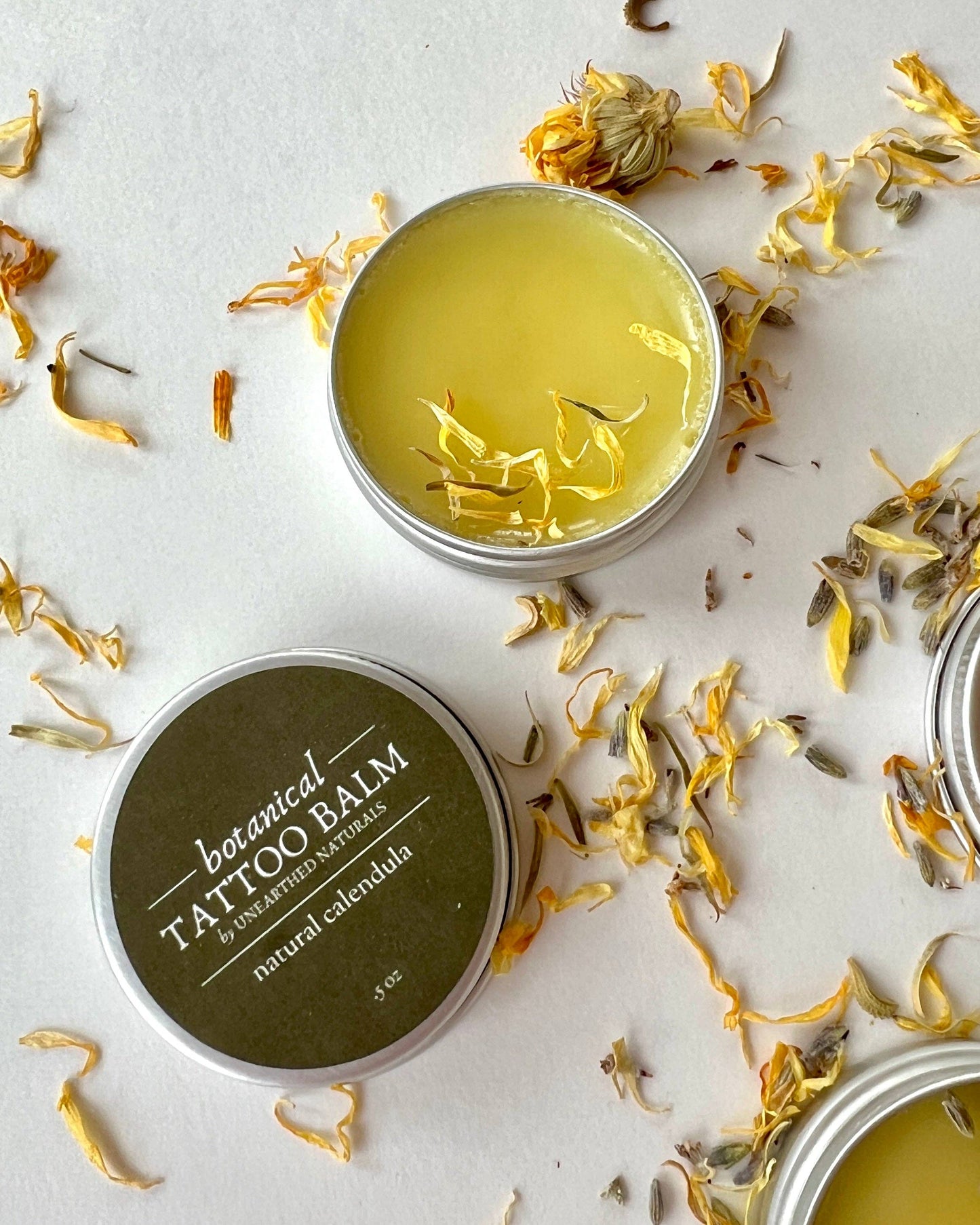Botanical Tattoo Balm - Calendula Salve: Calendula + Lavender