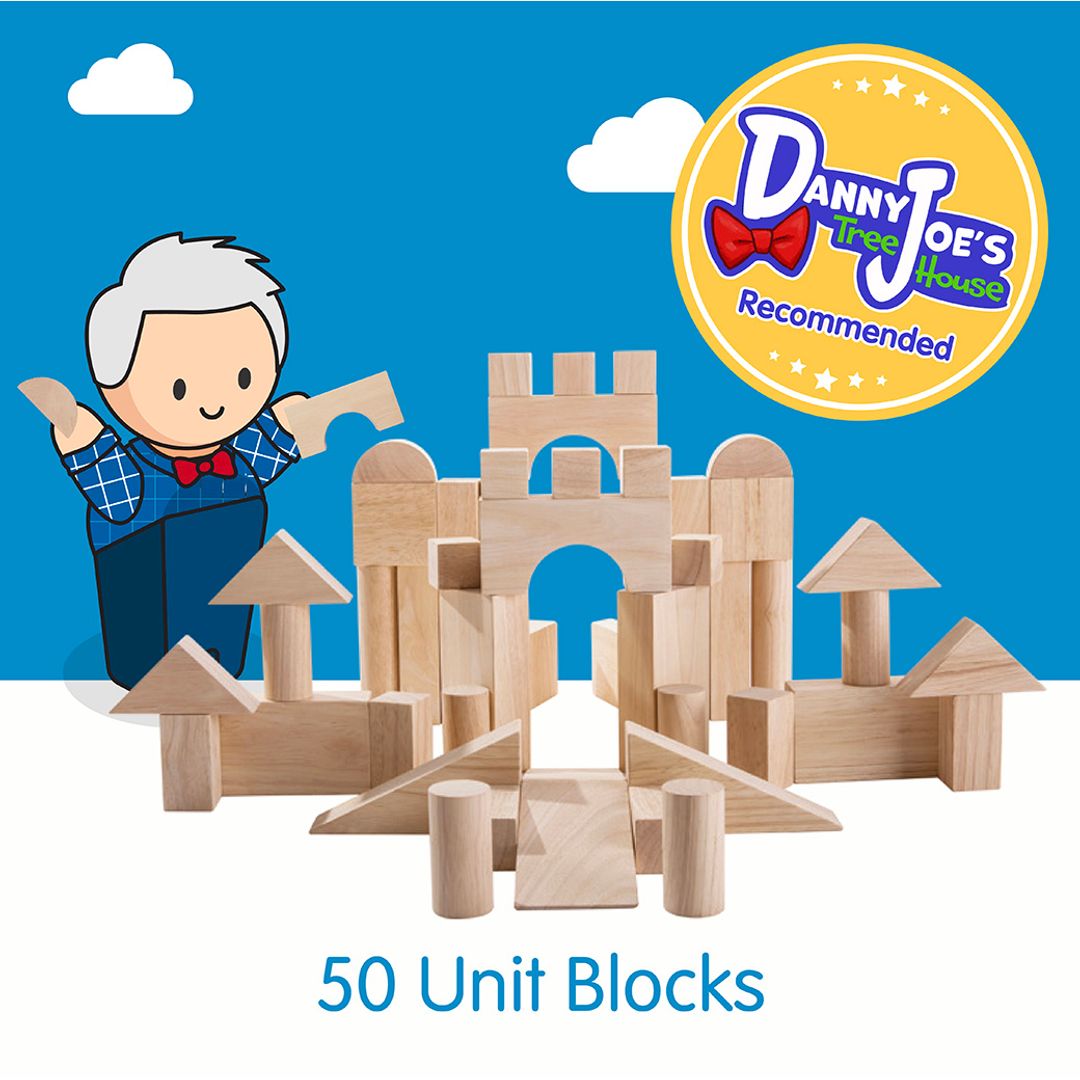 50 Unit Blocks - Wooden Toy Set