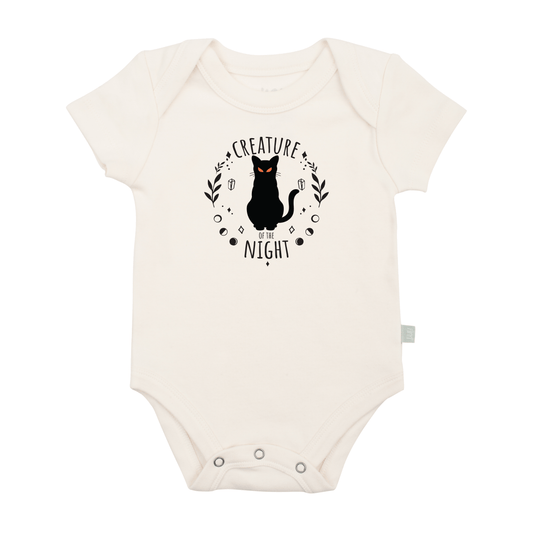 Organic Baby Graphic Bodysuit - Creature of the Night