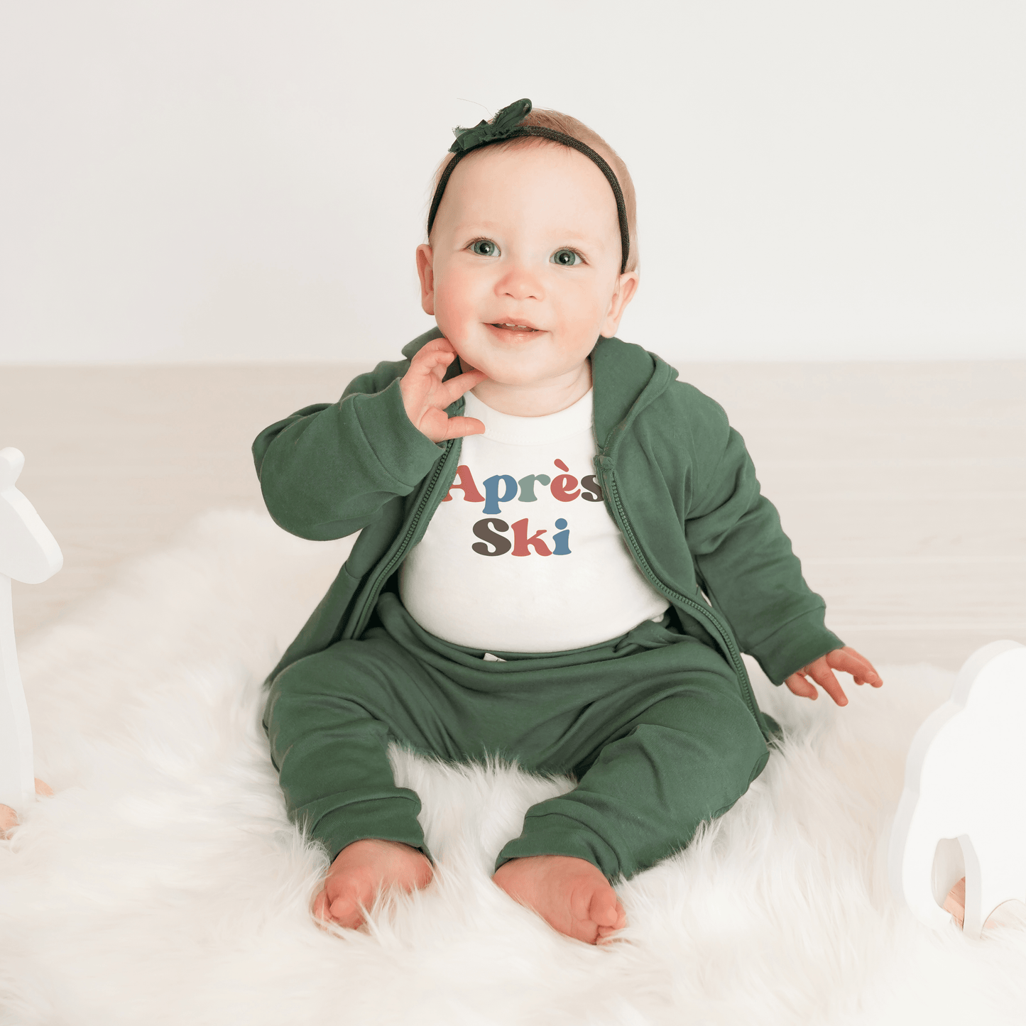 Organic Baby Long Sleeve Graphic Bodysuit - Apres Ski