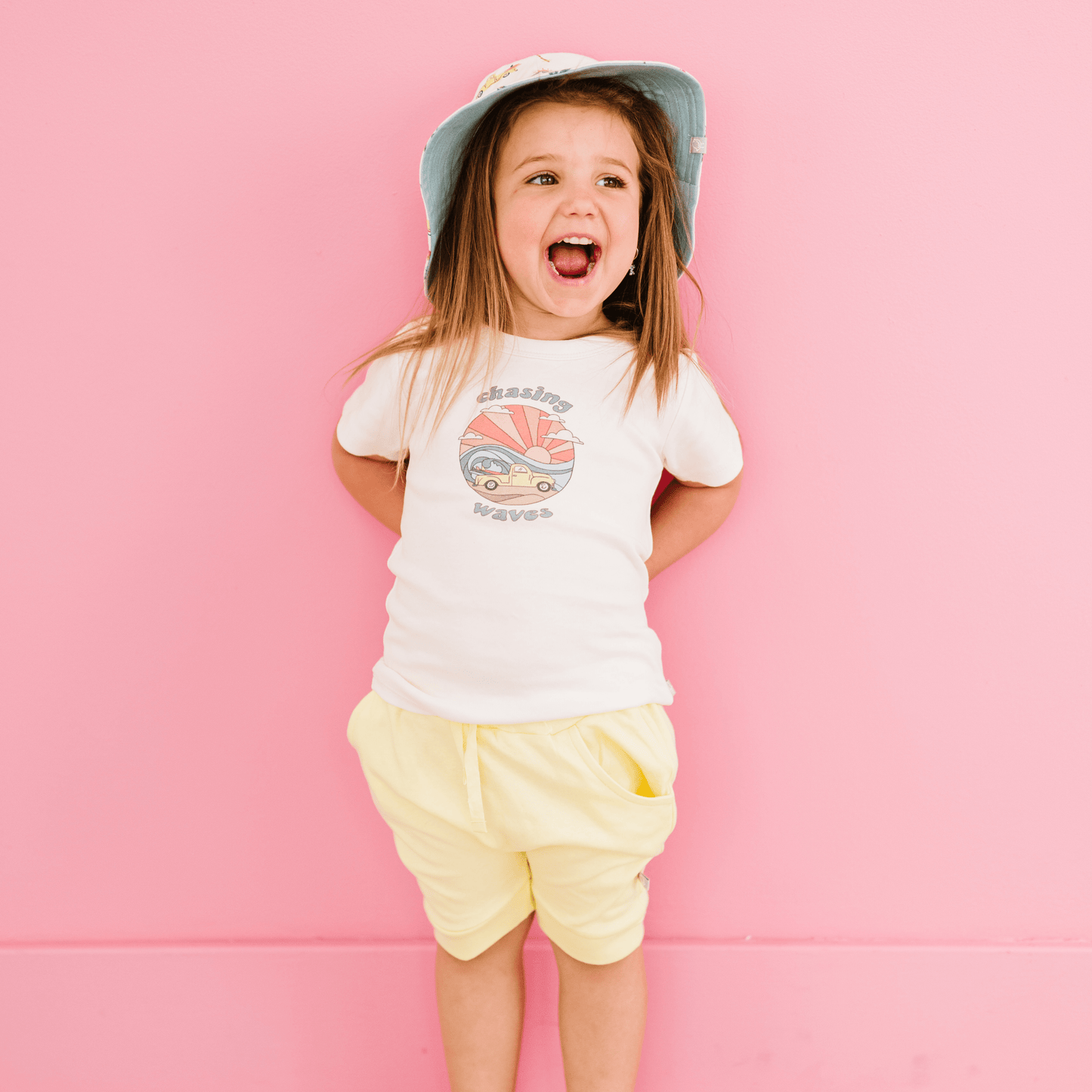 Organic Toddler Graphic Tee - Chasing Waves