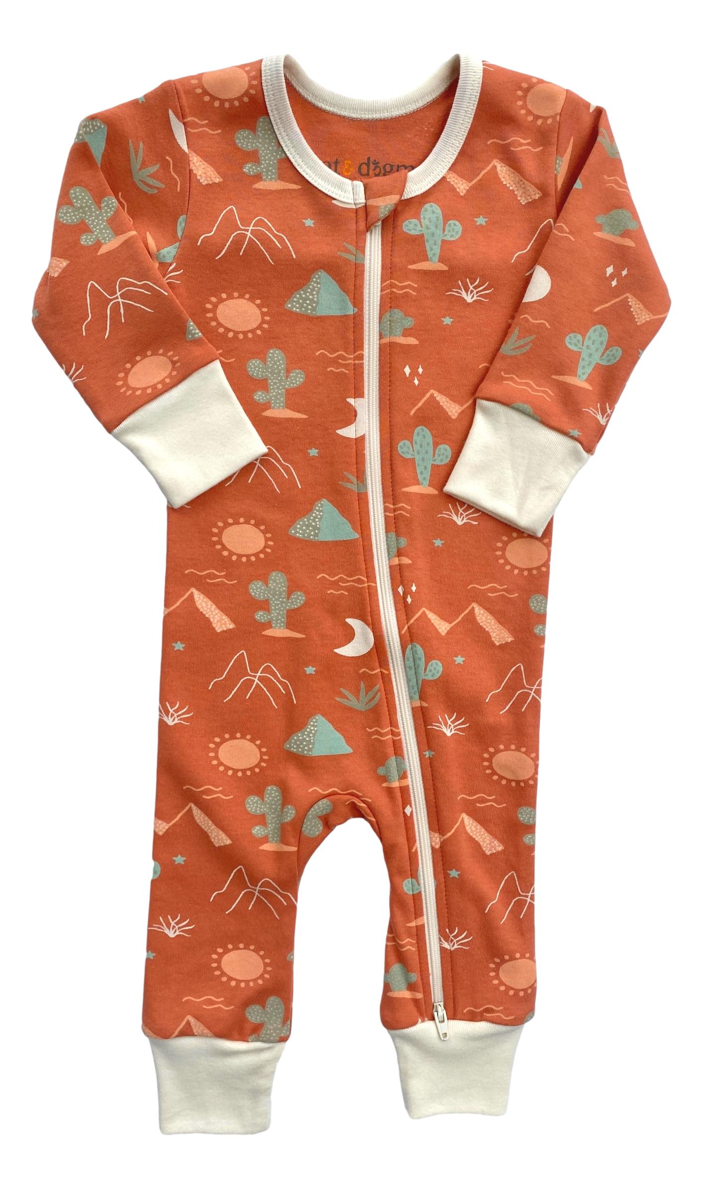 Organic Baby Romper - Desert