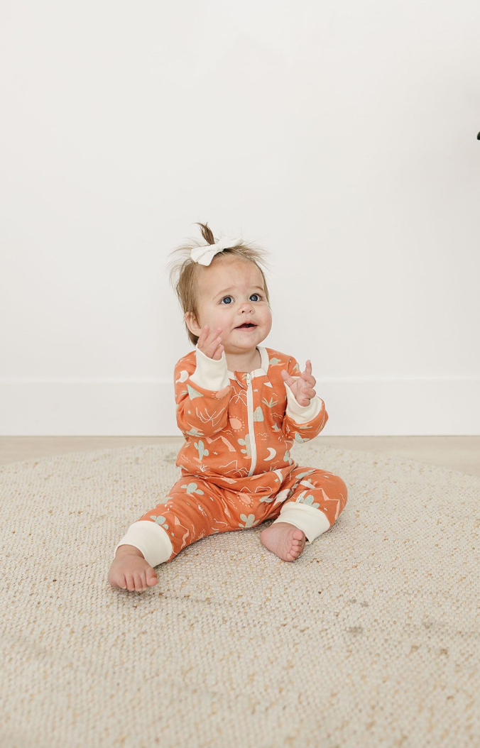 Organic Baby Romper - Desert
