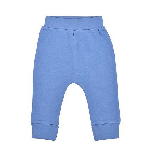 Organic Baby Cuffed Pants - Periwinkle Blue