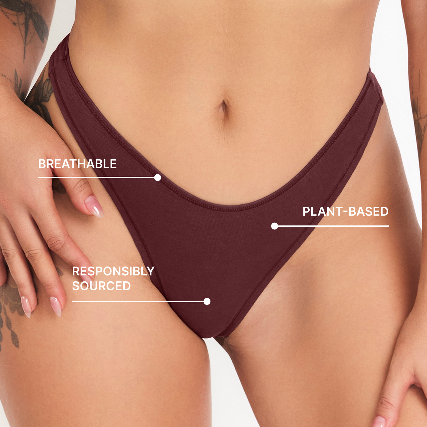 Women's Mid-Rise Thong - Sour Cherry