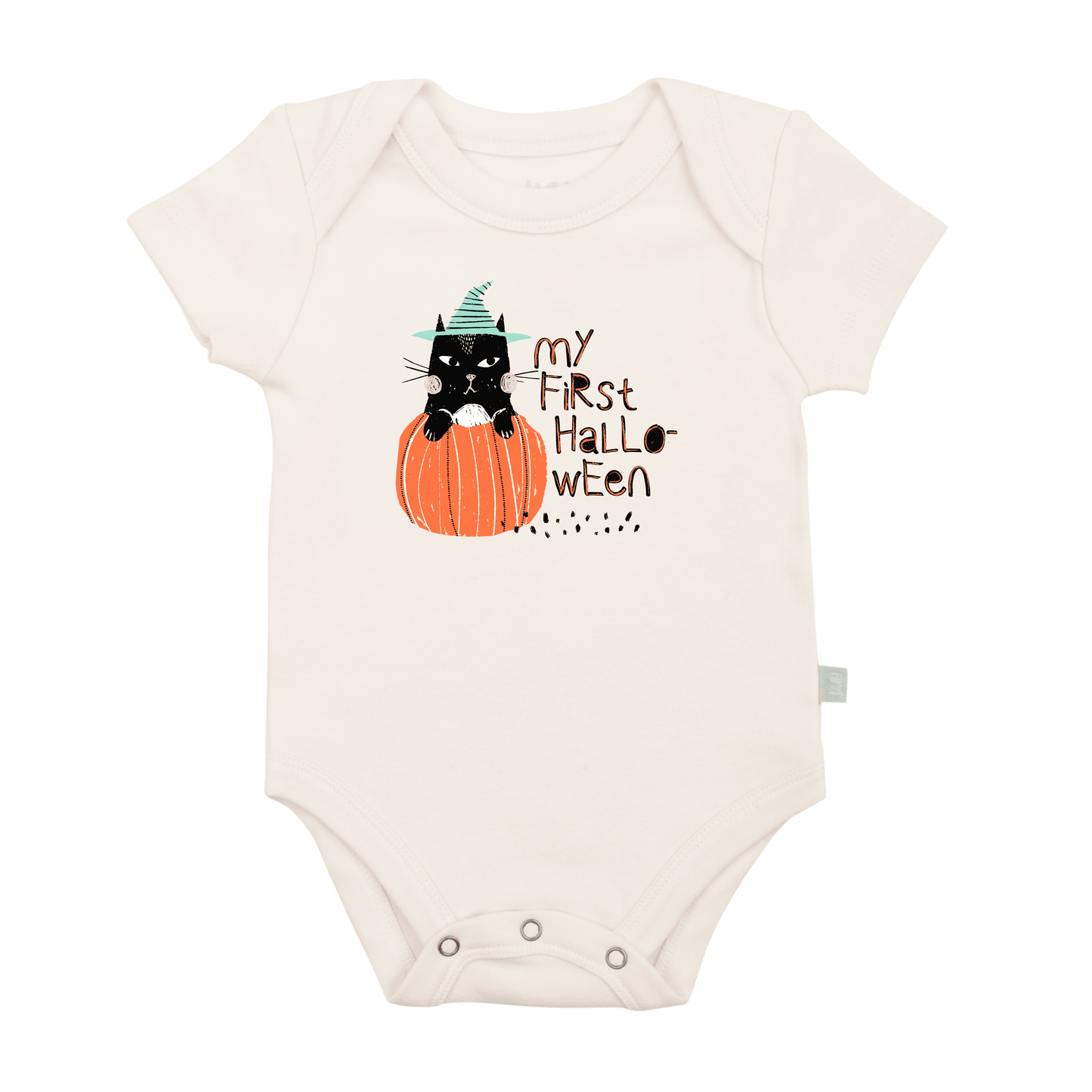 Organic Baby Graphic Bodysuit - My First Halloween Cat