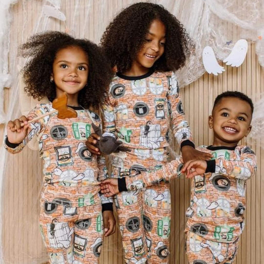 Haunted Castle Organic Cotton Toddler & Kid Pajamas