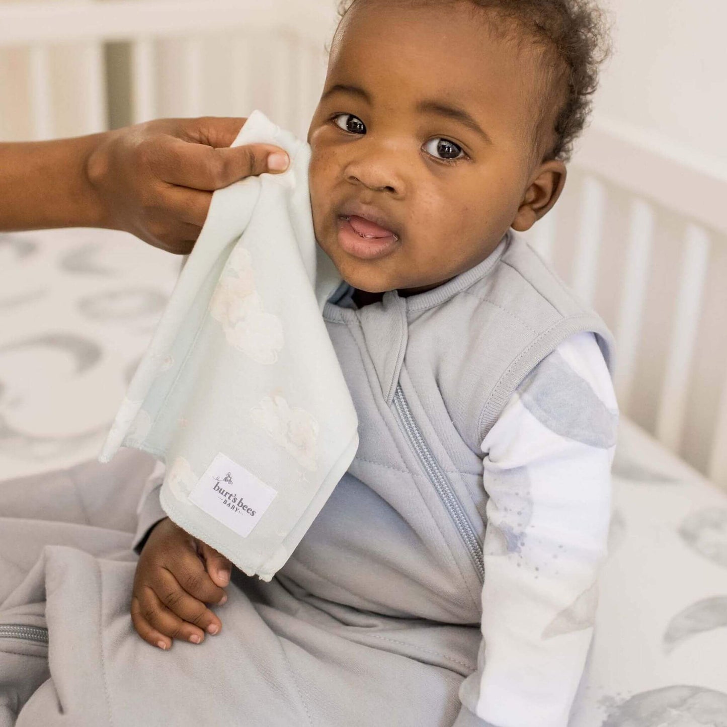 Hello Moon Organic Cotton Burp Cloths - 5 Pack