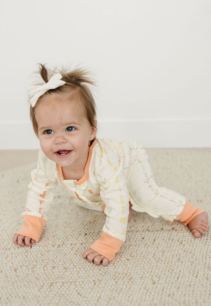 Organic Baby Romper - Boho Floral