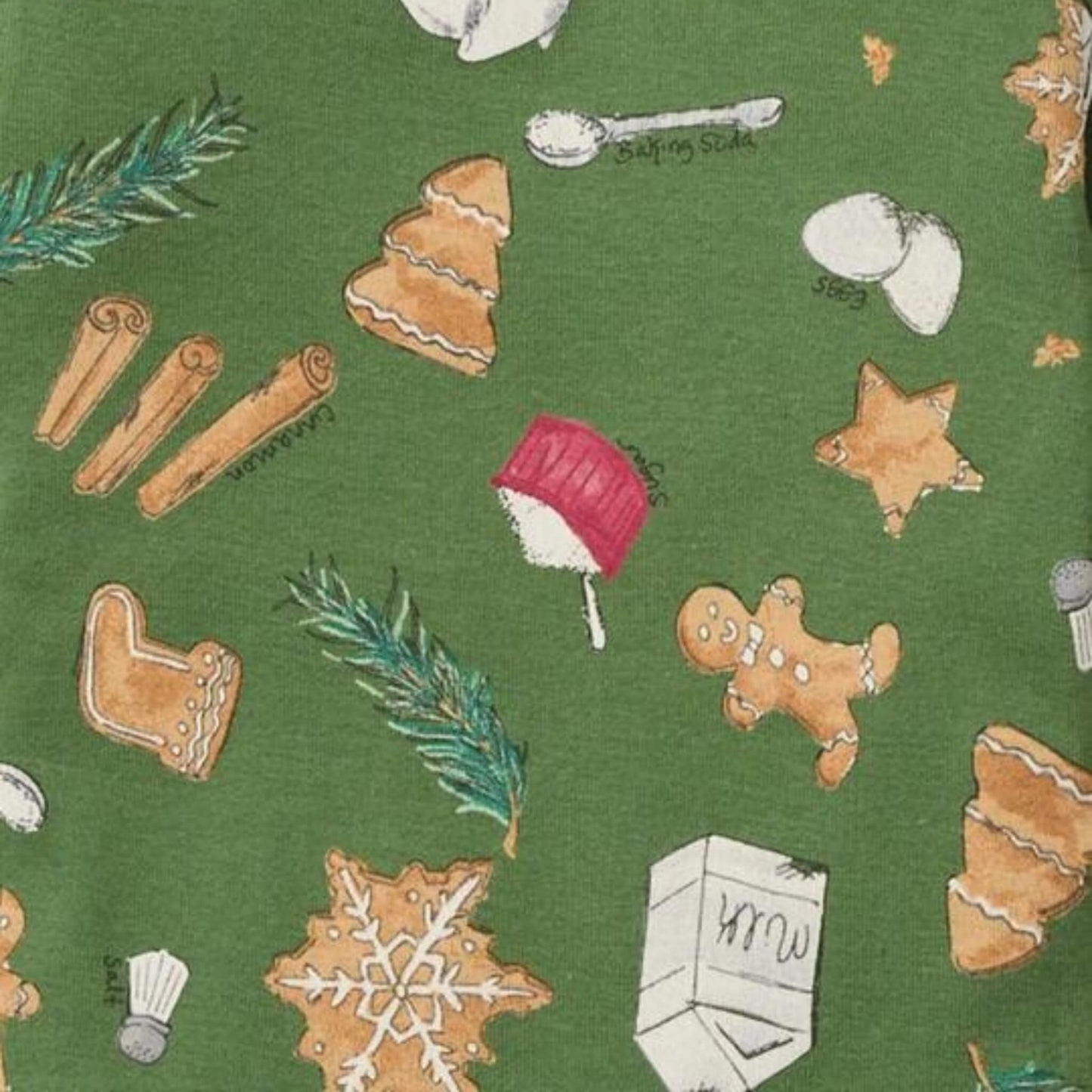 Holiday Cookies Organic Baby & Toddler & Kid Pajamas