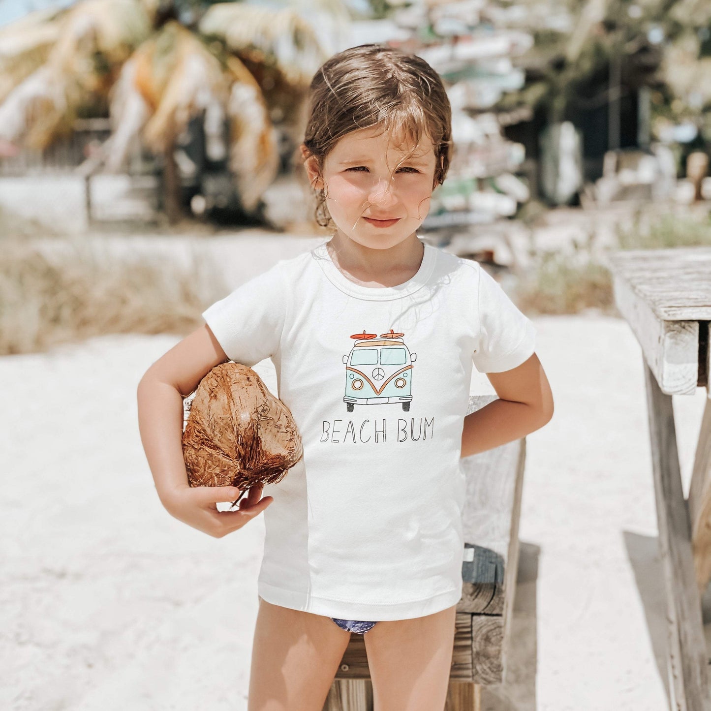 Organic Toddler Graphic Tee - Beach Bum