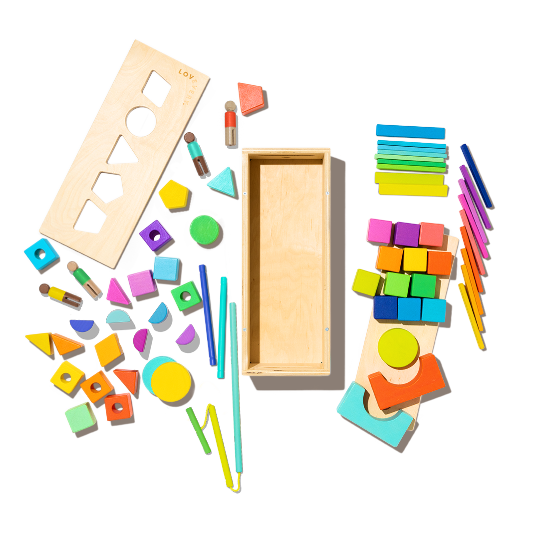 The Block Set - 70-Piece Building Activities for Toddlers & Kids