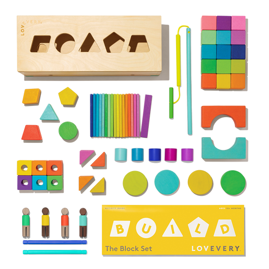 The Block Set - 70-Piece Building Activities for Toddlers & Kids