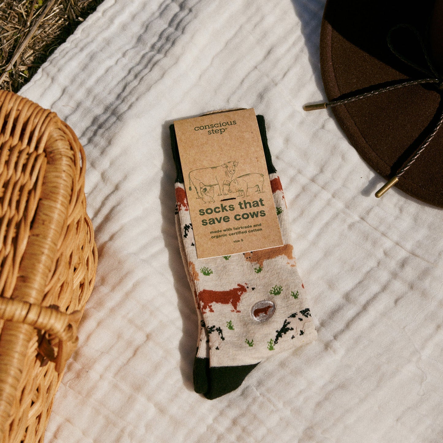 Adult Socks that Save Cows