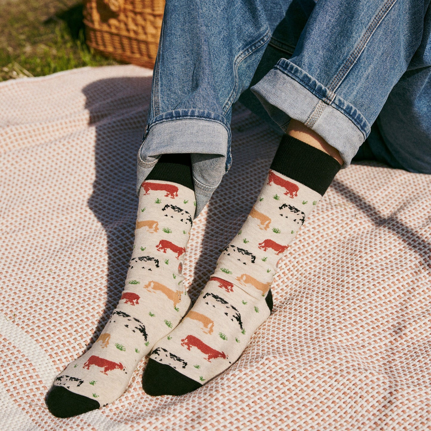 Adult Socks that Save Cows